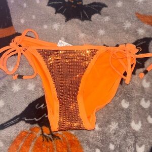 Victoria's Secret Orange Sequin Swim Bottom